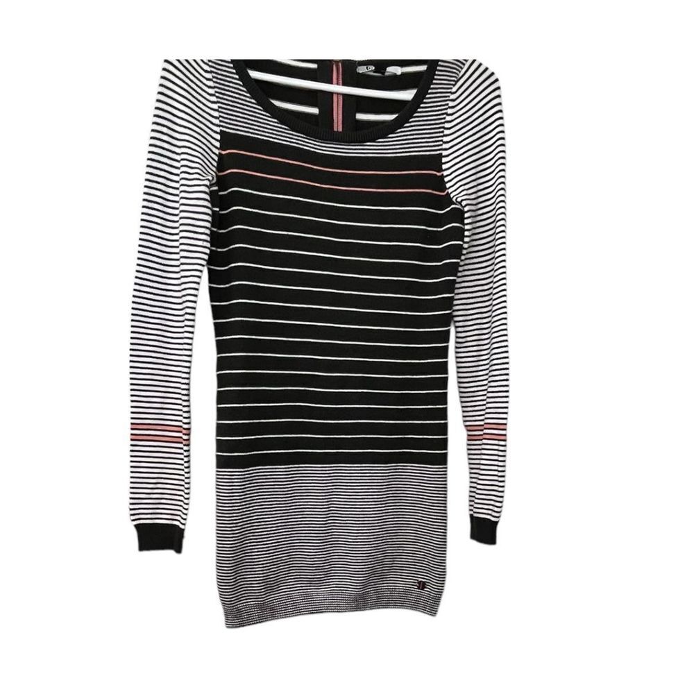 Volcom Dress Womens‎ XS Knit Grunge Witchy Lightweight Striped Colorblock Mini